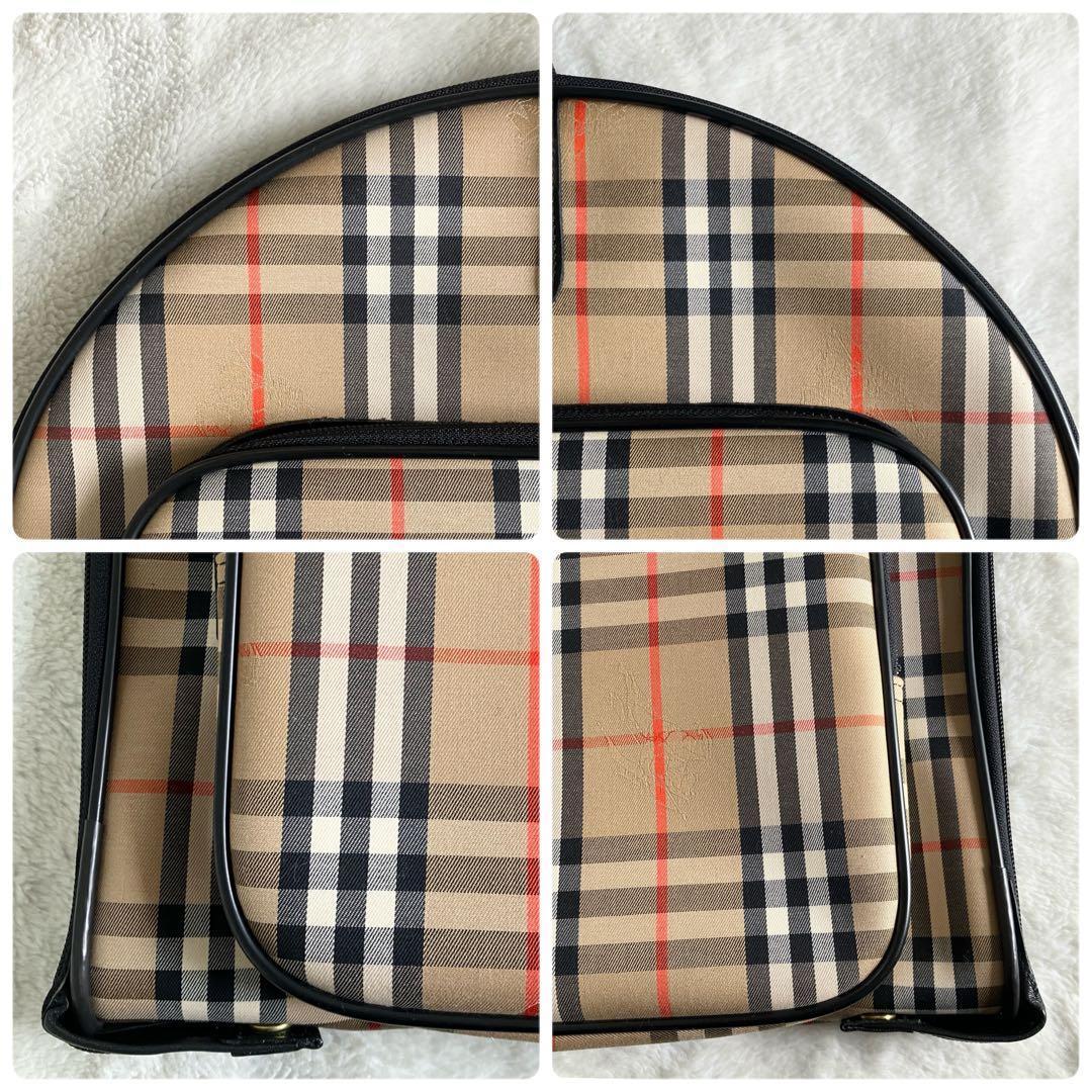 希少 超美品 バーバリーズ ノバチェック シャドーホース ガーメントバッグ