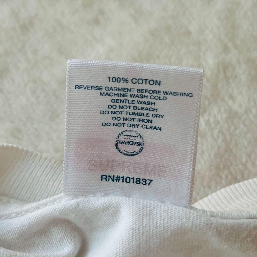 シュプリーム × スワロフスキー ボックスロゴ Tシャツ 2019春夏 M 半袖