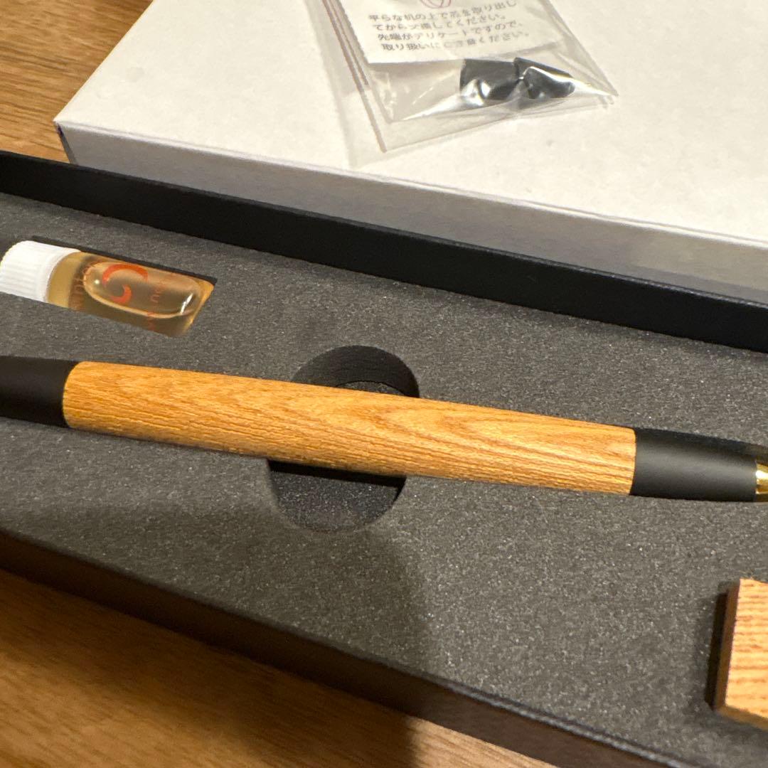 【野原工芸 欅（けやき） シャープペンシル 0.5mm ゴールド金具】　野原工芸