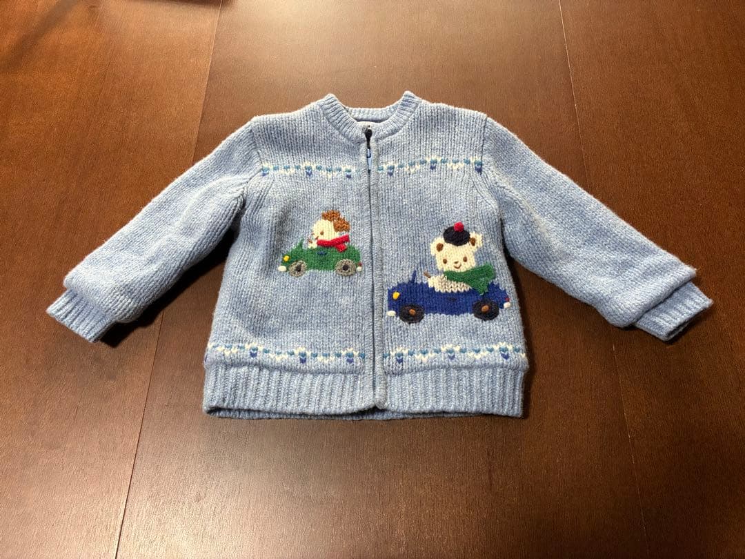 ❗️お値下げ❗️familiar ニットジャケット　90cm