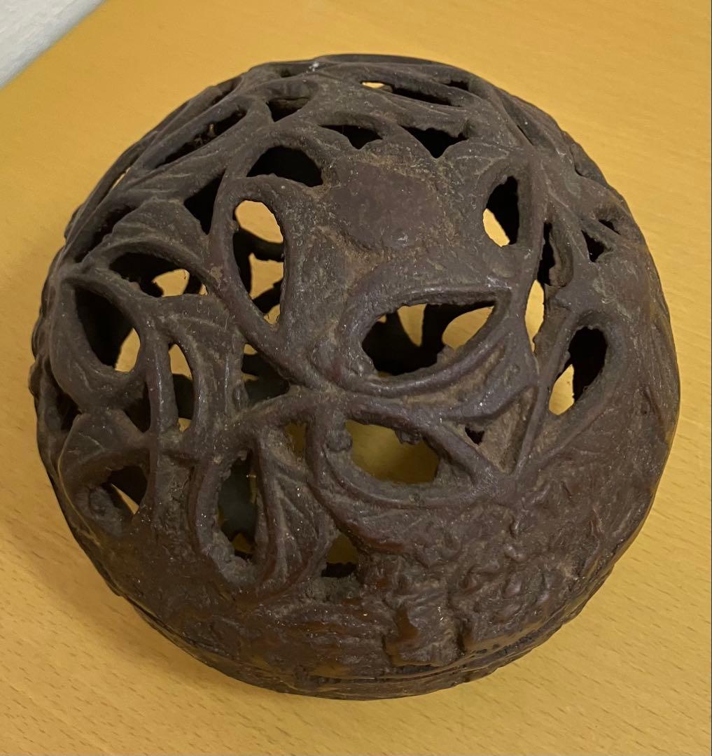 【高岡銅器】玉獅子 鋳造 鉄製 置物 招福 縁起物 玉乗り獅子 狛犬