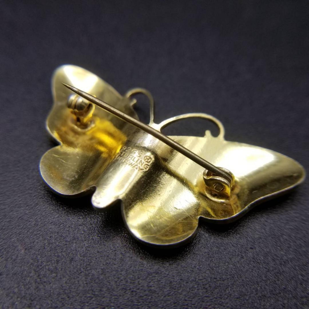 50'60's Ivar Holth ノルウェー ヴィンテージ青い蝶のブローチ