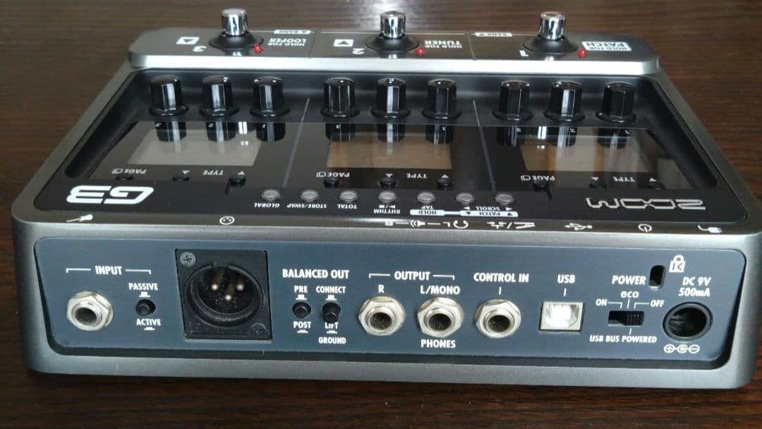 ZOOM G3エフェクター 　ACアダプター付