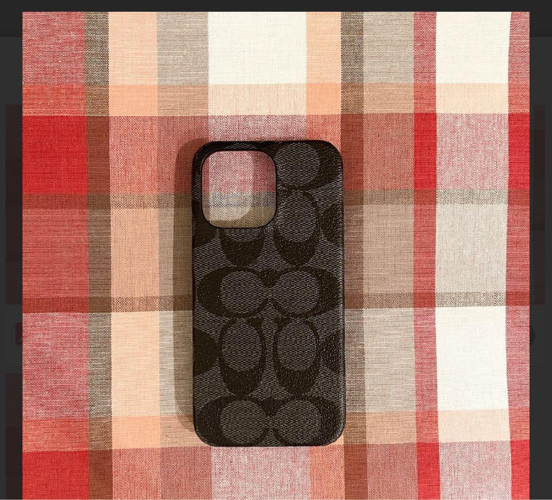 COACH iPhone13 pro ケース C8023 GRAPHITE 1