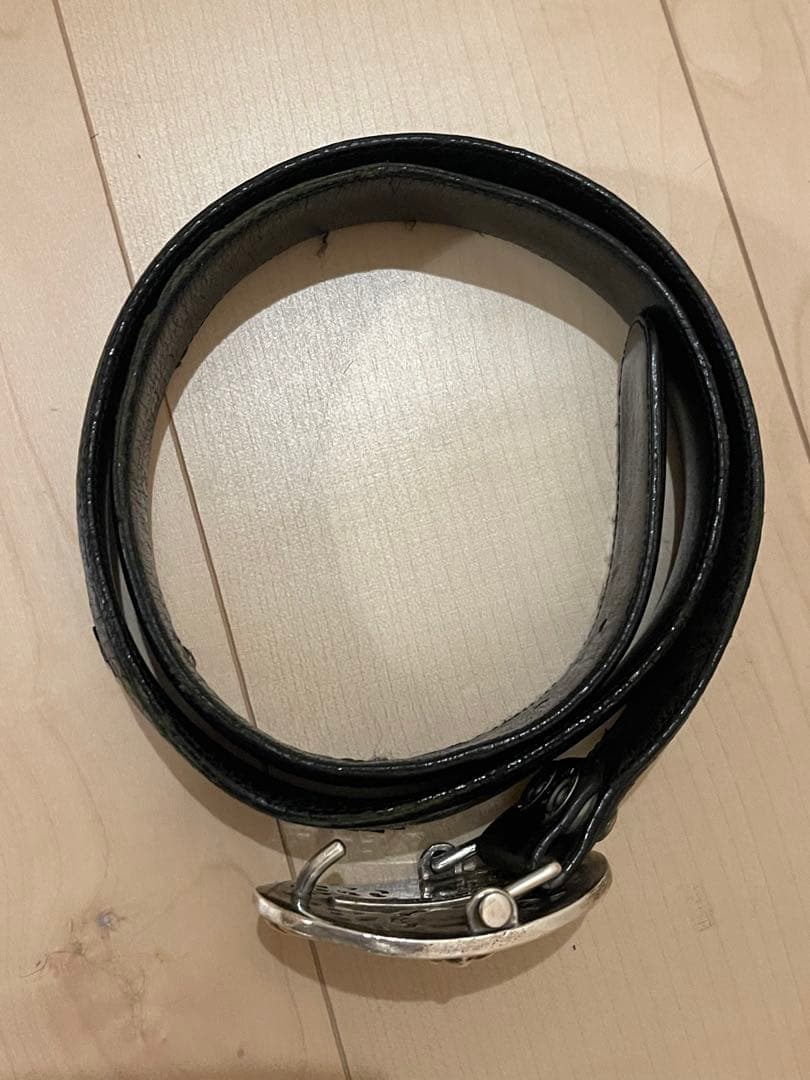 原本無修正クロムハーツクラシックオーバルクロスバックル＋ベルトストラップ(オマケ