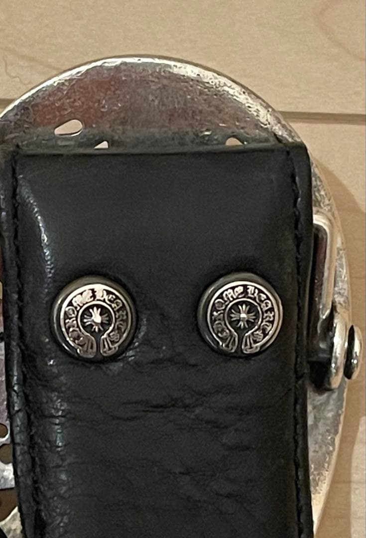 原本無修正クロムハーツクラシックオーバルクロスバックル＋ベルトストラップ(オマケ