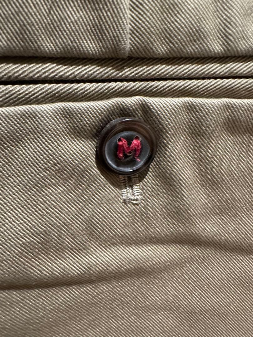 メゾンマルジェラ　ベージュ チノパン