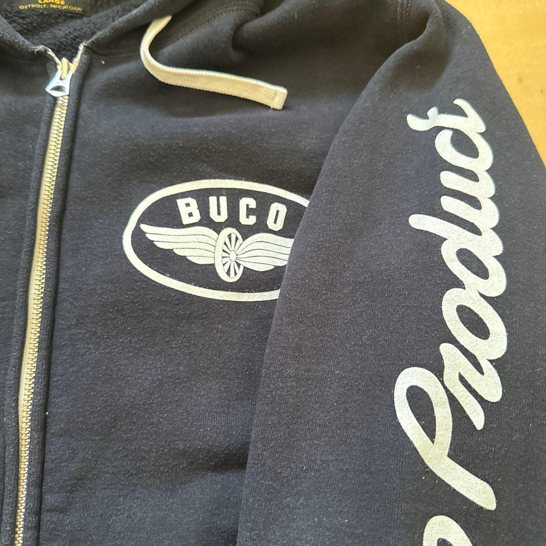 リアルマッコイズ BUCO フルジップパーカー 黒 Lサイズ