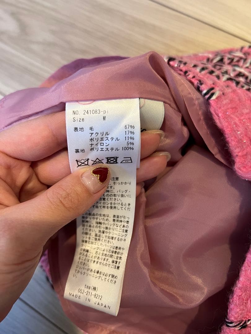 ピンク チェック柄 スカート　キュロット Mサイズ sheller シェリエ