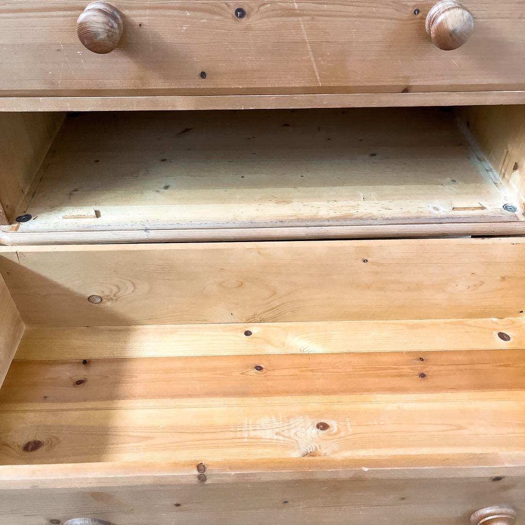 パイン材　引き出し　タンス　古道具　収納　チェスト