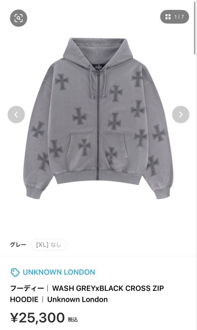 unknownLondon ジップパーカー