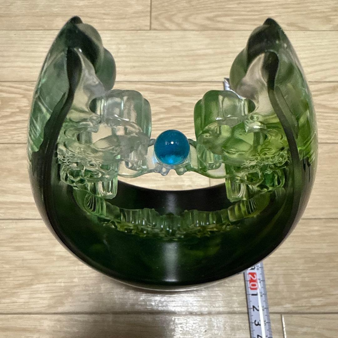 玻璃工房 中国ガラス工芸　置物　仁德輝煌 (龍) の装飾アイテム