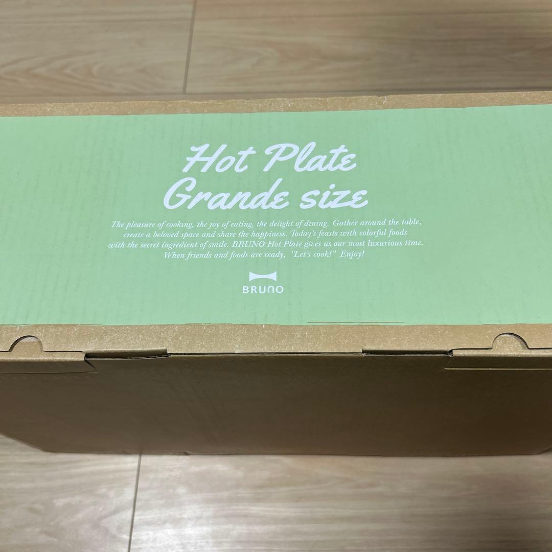 BRUNO新品未使用ホットプレートグランデサイズ　ペールグリーン