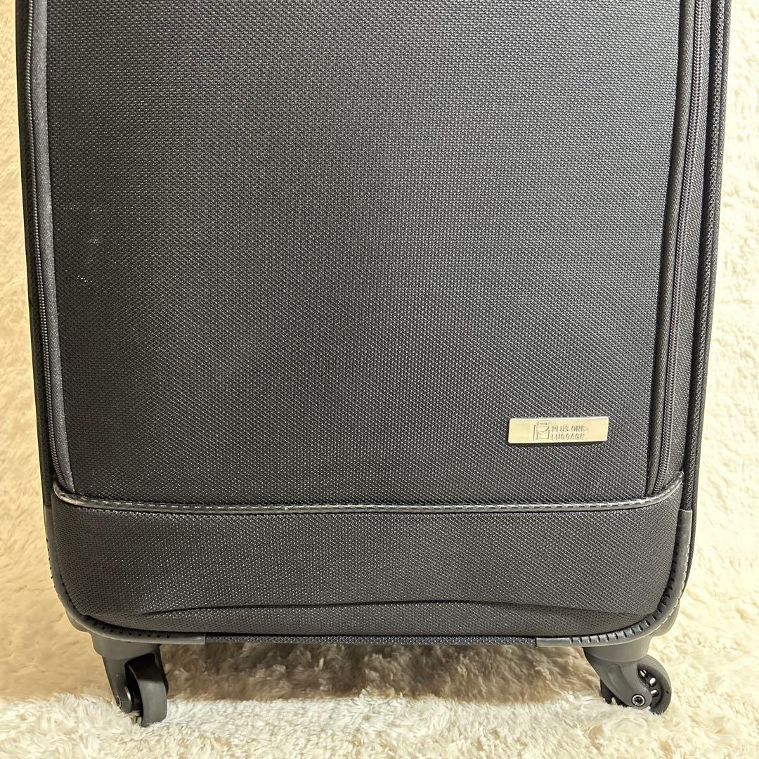 【美品】PLUS ONE LUGGAGE 縦型ソフトキャリー　60L