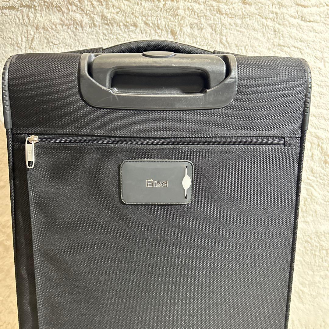 【美品】PLUS ONE LUGGAGE 縦型ソフトキャリー　60L