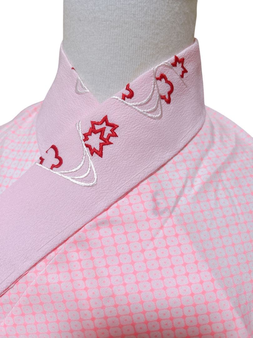 白系総柄♡七五三　7歳　女の子　フルセット　一式　赤