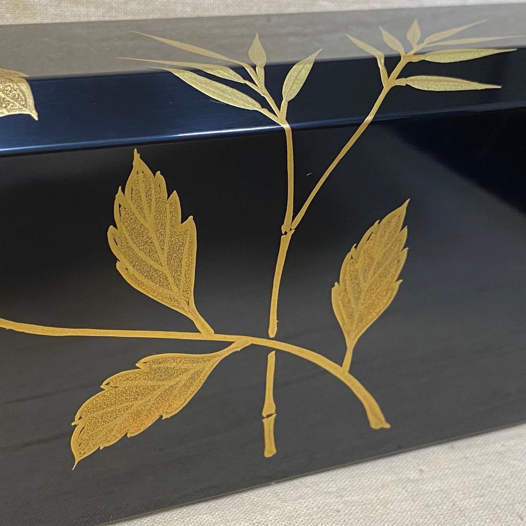 漆塗　炉縁　桐文　金蒔絵　祐哲　茶道具　茶道　共箱