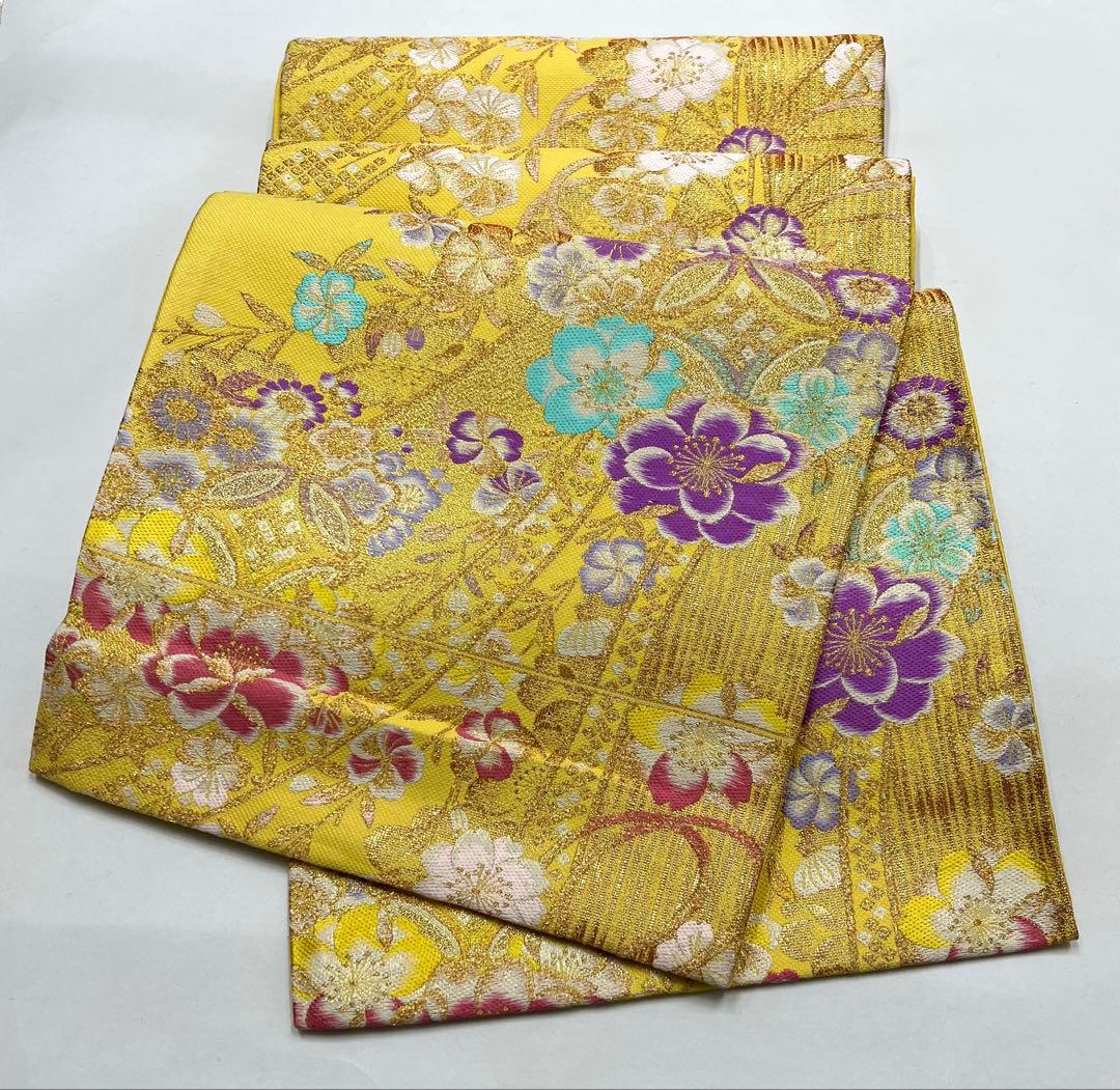 振り袖　フルセット　長襦袢付　緑　成人式　パーティー　刺繍入り　長尺袋帯　730