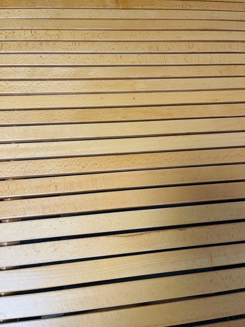 【良品】FIELDOOR ウッドロールトップテーブル 120cm