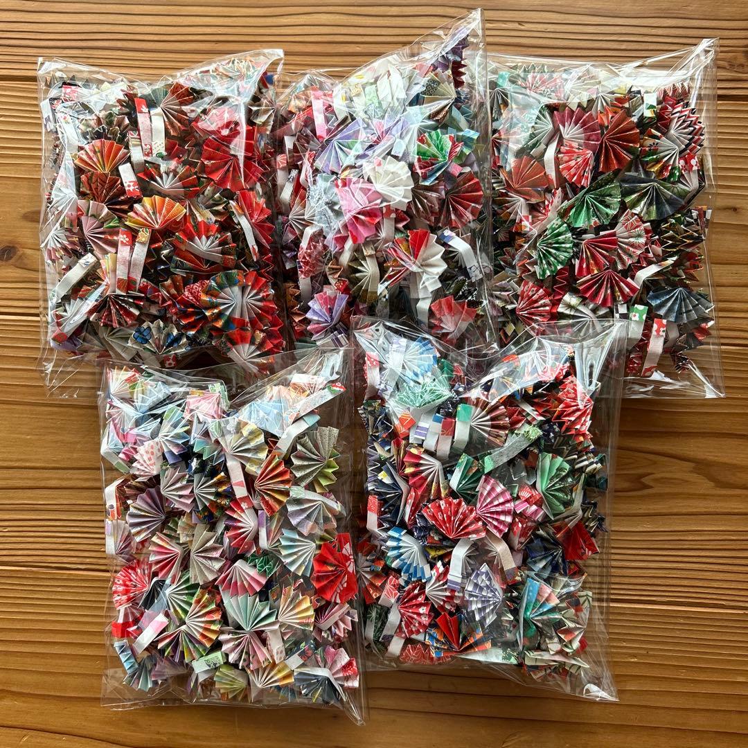 【マロン】8月分　和柄和紙の扇子　1000個