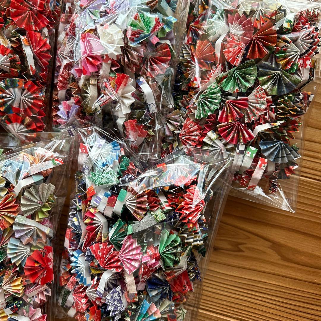 【マロン】8月分　和柄和紙の扇子　1000個