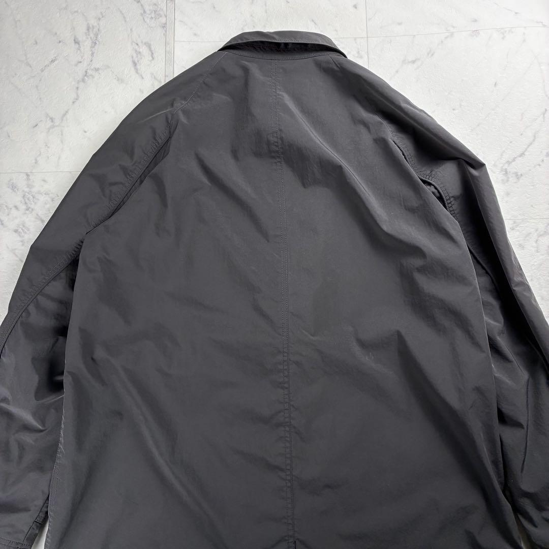 美品 ブリーフィング ウィルラウンジ パッカブルコート ステンカラー グレー L