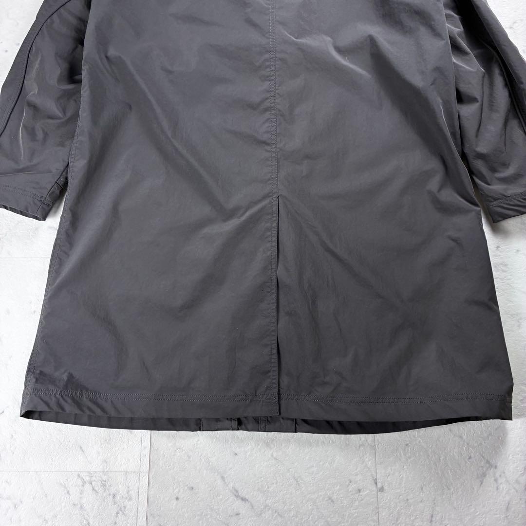 美品 ブリーフィング ウィルラウンジ パッカブルコート ステンカラー グレー L