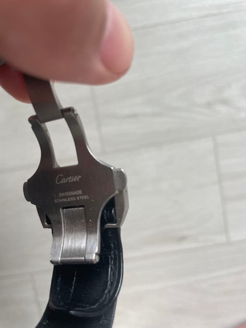 Cartier 自動巻き時計 ホワイト/ブラック