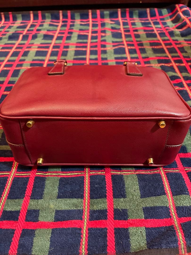 極美品☆　プラダ　ハンドバッグ　サフィアーノ　ラクス　ボストン