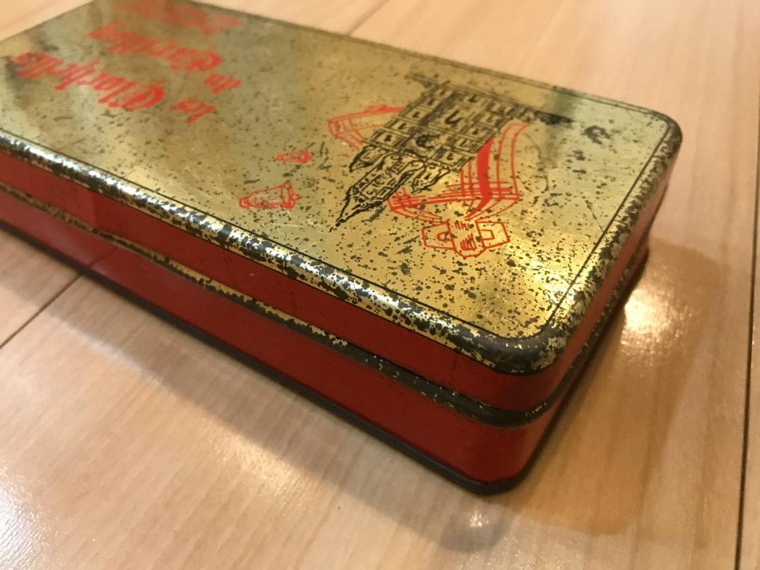 ブリキ缶　【レア！】年代不明　フランス　カリヨンの鐘