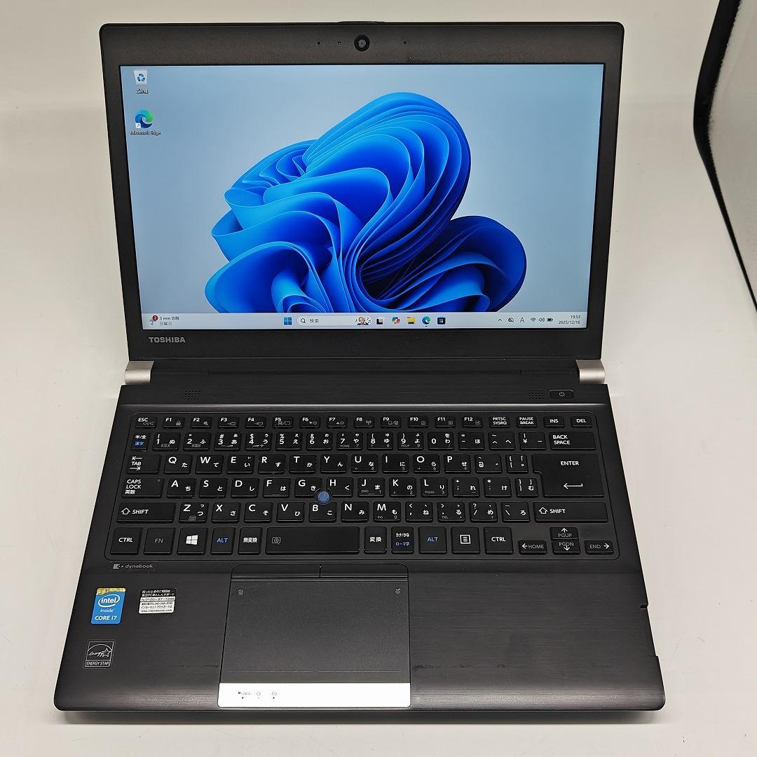【東芝】R73 高速i7 新品SSD256GB 8GB ブラック ノートPC