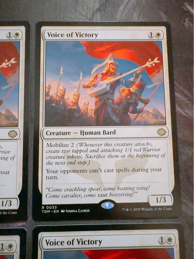 勝利の楽士　英語　4枚セット