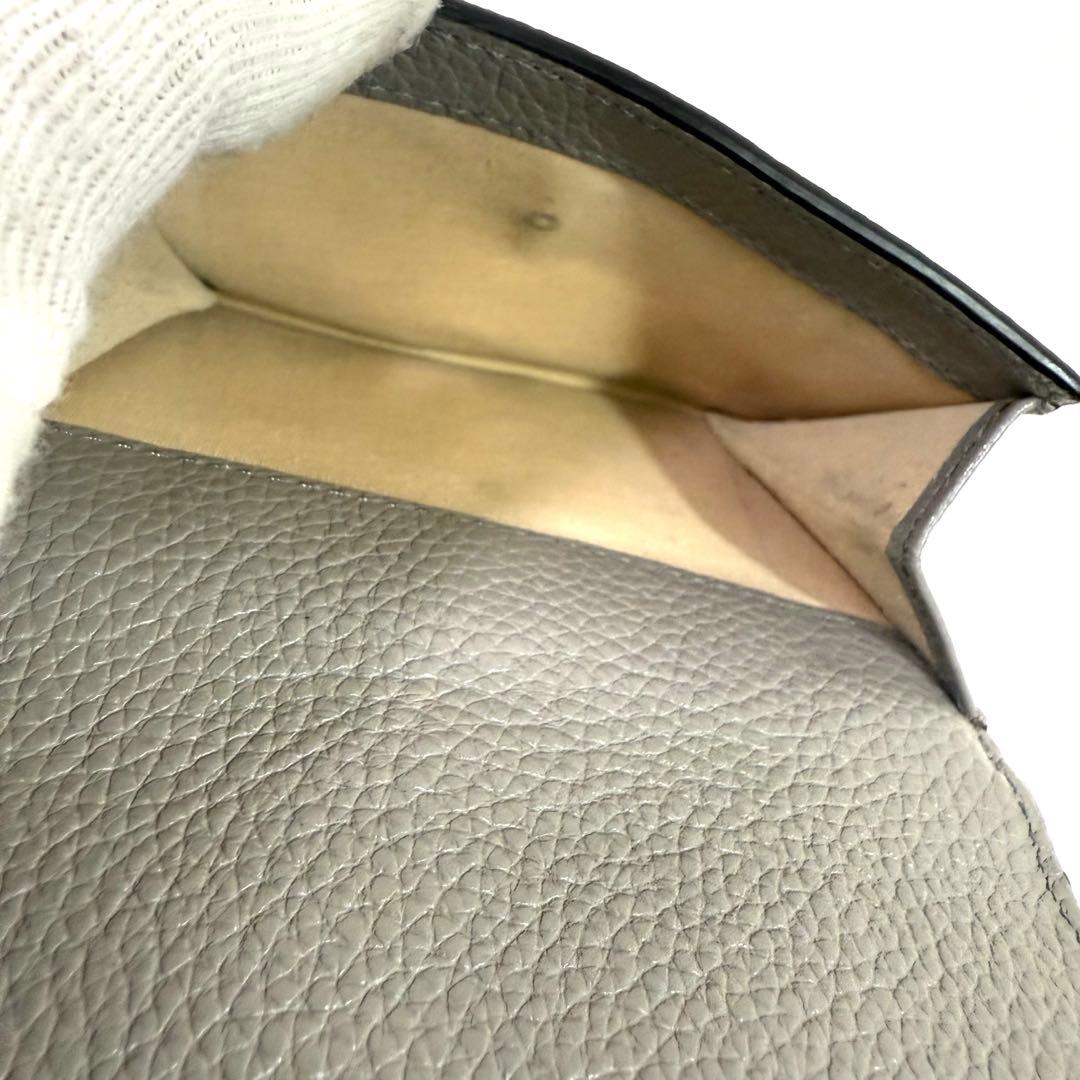 美品　クロエ 三つ折り財布　スモールトリフォールド　 アルファベット　グレー