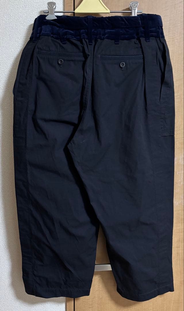 サカイ FABRIC COMBO CROPPED PANTS クロップドパンツ