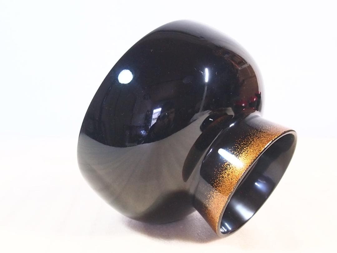 【高級・未使用】輪島塗 大向高洲堂 竹林祐行 縁梨地 煮物椀 5客 雑煮椀/大椀