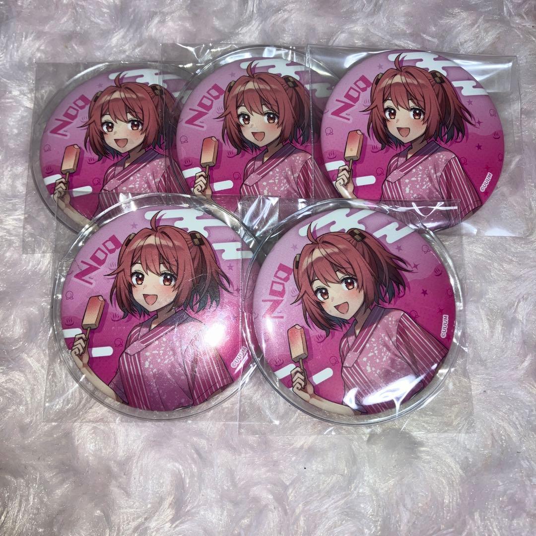 カラフルピーチ 極楽湯 のあ 缶バッジ