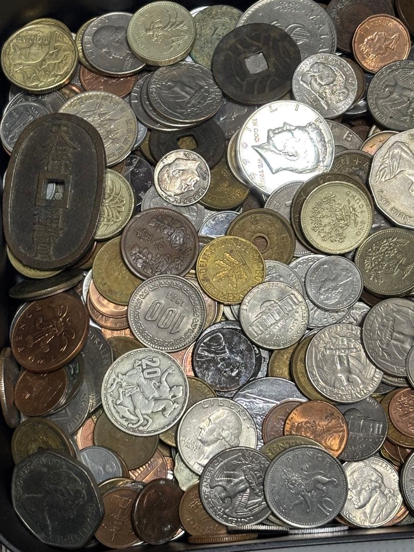 じ*ん様 外国　日本古銭　銀貨　等まとめ　3キロ以上　アンティーク