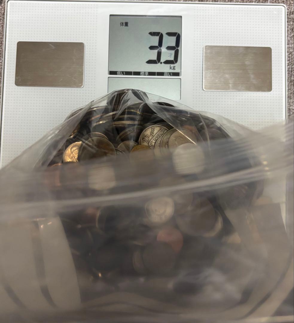 じ*ん様 外国　日本古銭　銀貨　等まとめ　3キロ以上　アンティーク
