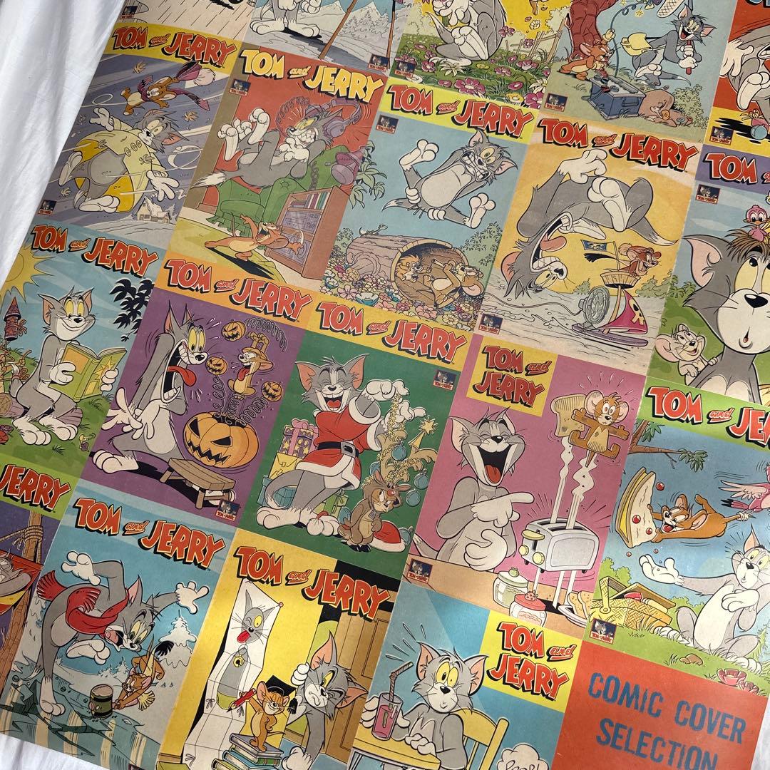 廃盤　大判　ポスター　トムとジェリー　コミック　総柄