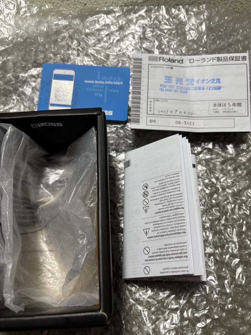 BOSS OverDrive OD-3 ギターエフェクター　ボス