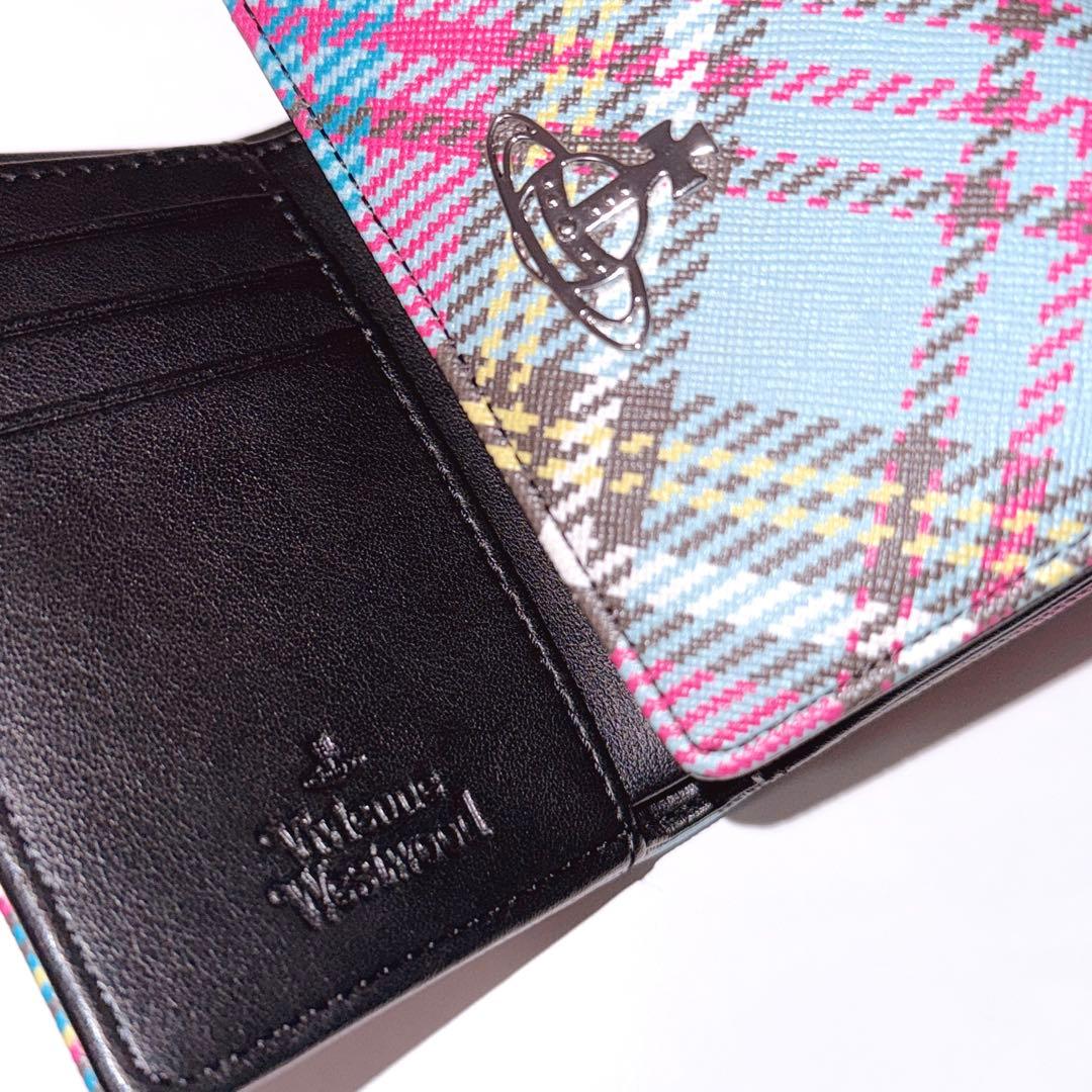Vivienne Westwood がま口三つ折り財布　チェック