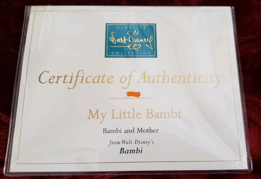 【WDCC】バンビ 廃盤品 新品未使用 ディズニー