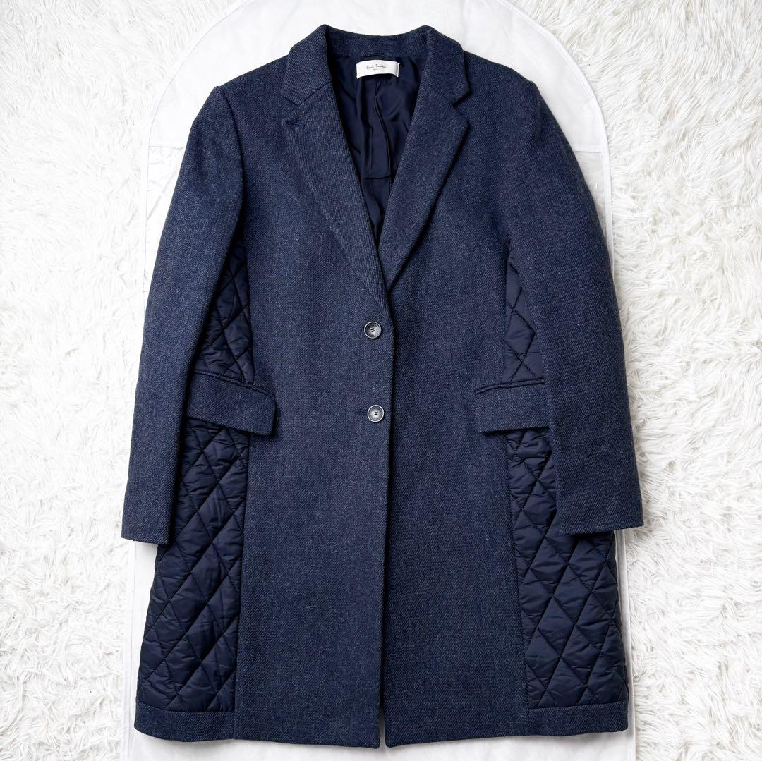 ポールスミス ダウンコート チェスターコート　キルティング 異素材 軽量