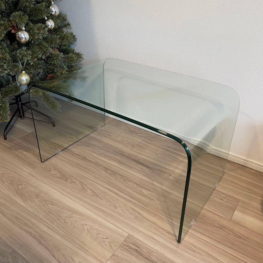 【美品】大塚家具　ガラステーブル　コンチネンタルファニチャー　サターン