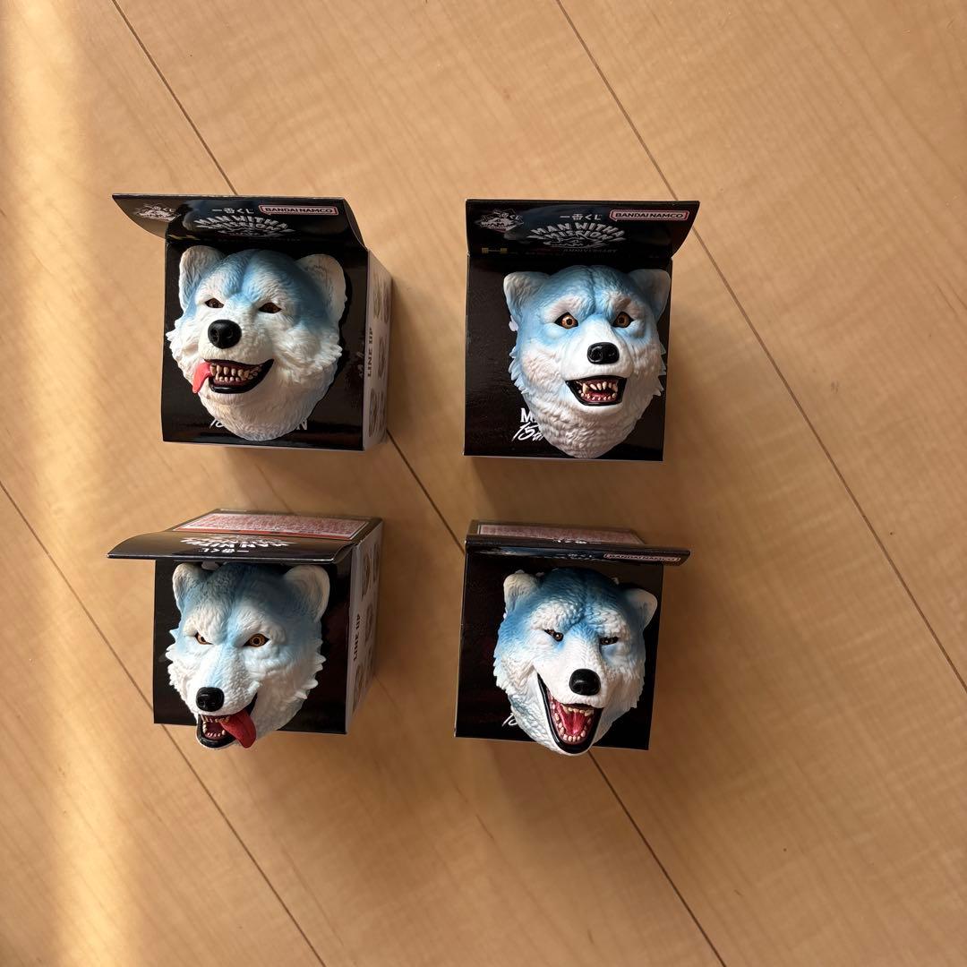 一番くじ MAN WITH A MISSION H賞 フェイスマグネット4種