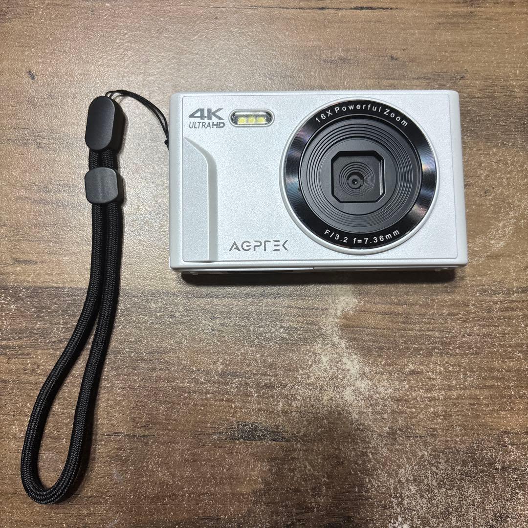 AGPTEK 4K コンパクトデジタルカメラ