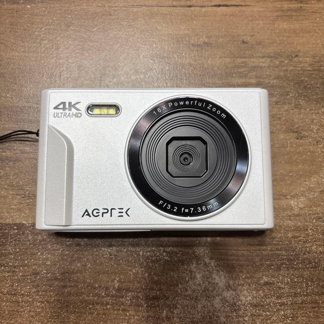 AGPTEK 4K コンパクトデジタルカメラ