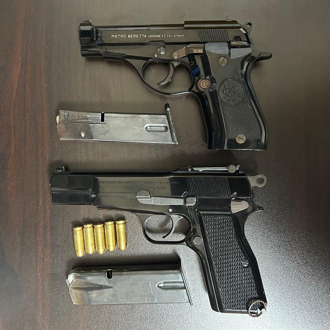 マルシン　ブローニングハイパワー　ベレッタ　モデルガン