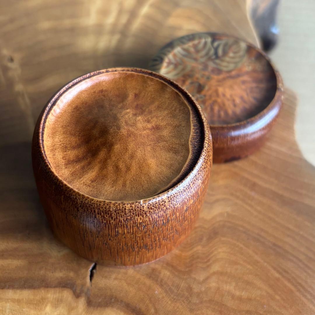 棗 竹根 蔦の葉 作家物 茶道具 共箱