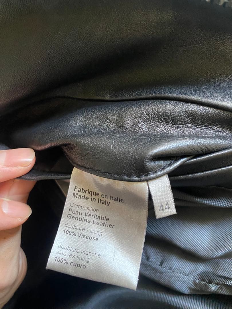 dior homme レザージャケット　エディ　44 ブラック　名作